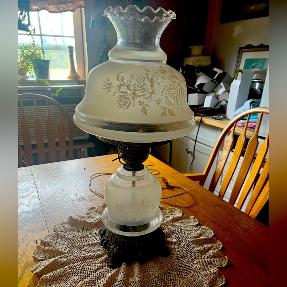 Antique lamp. Beautiful!